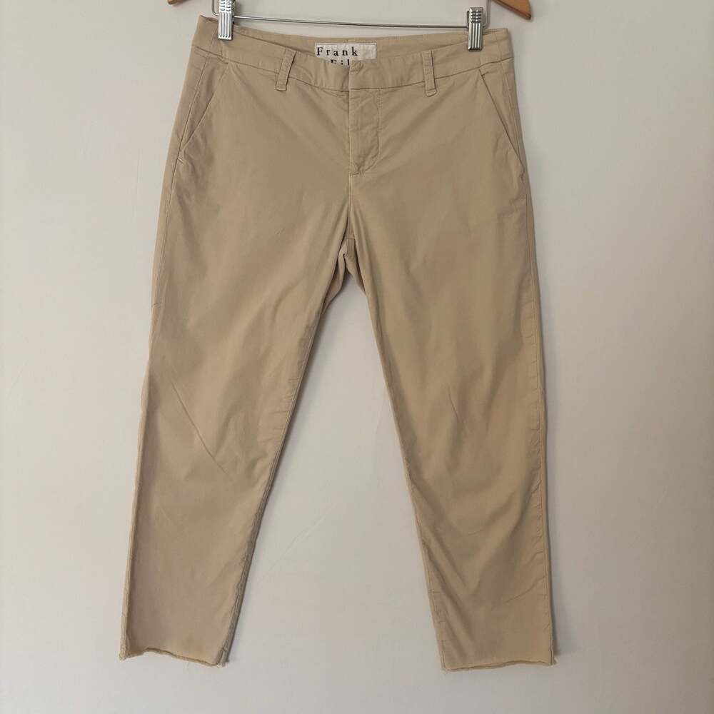 Frank & Eileen Wicklow Italian Chino Pants Women’s Size 4 Khaki Tan Made USA
